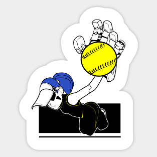 Fastpitch girl 2 Sticker